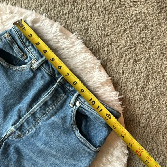 Free People Cropped High Rise Flare Button Fly Jeans - Picture 4 of 6